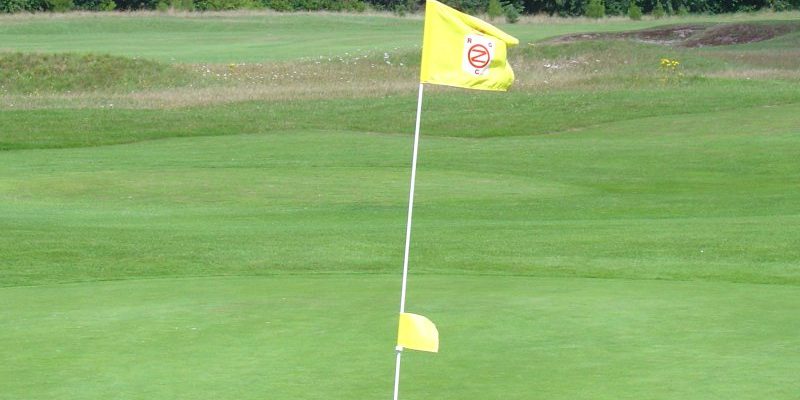 The wind comes into play at Royal Zoute Golf Club, Bruges, Belgium