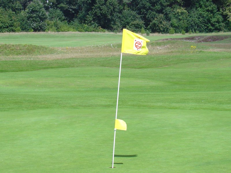 The wind comes into play at Royal Zoute Golf Club, Bruges, Belgium