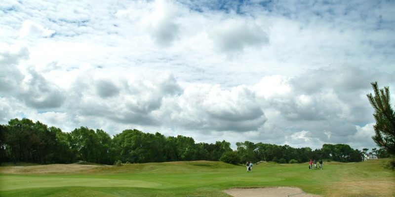 Magical skies over the fairways at Royal Zoute Golf Club, near Bruges, Belgium