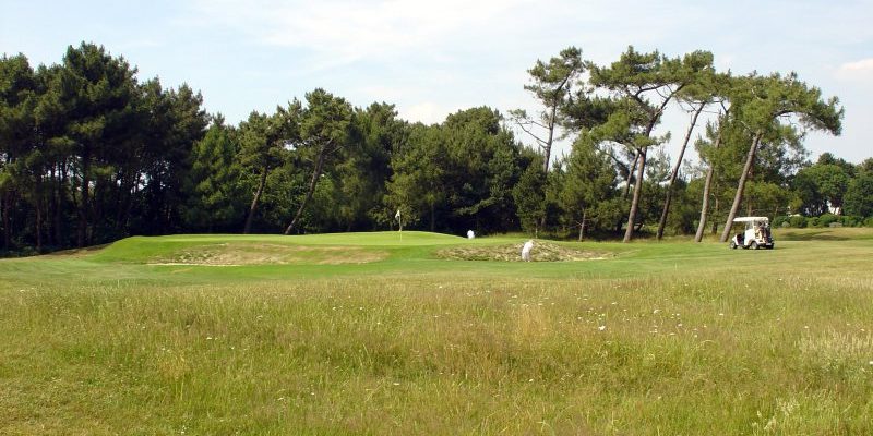 View over the green at Royal Zoute Golf Club, near Bruges, Belgium