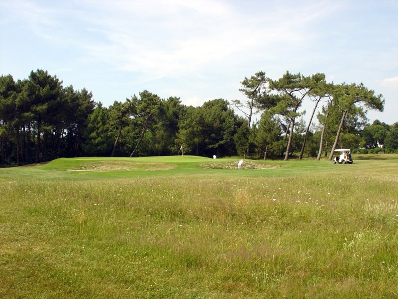 View over the green at Royal Zoute Golf Club, near Bruges, Belgium