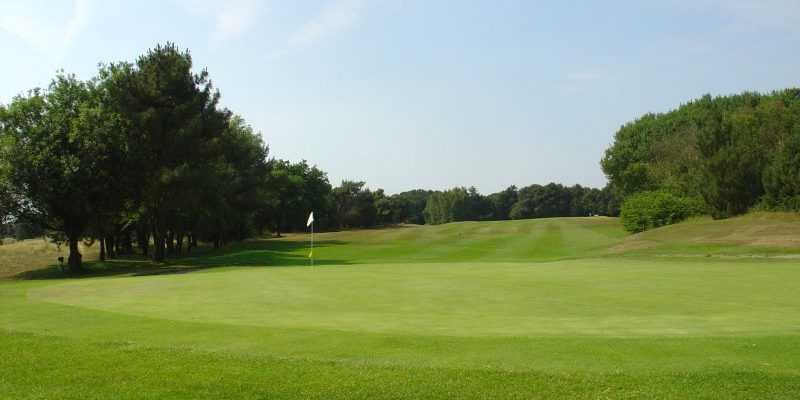 On the fairway at Royal Zoute Golf Club, near Bruges, Belgium