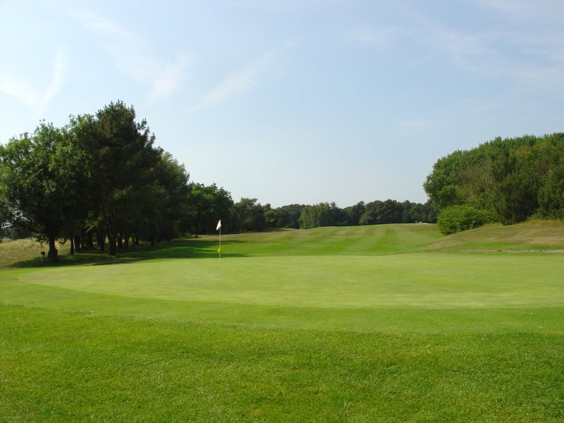 On the fairway at Royal Zoute Golf Club, near Bruges, Belgium
