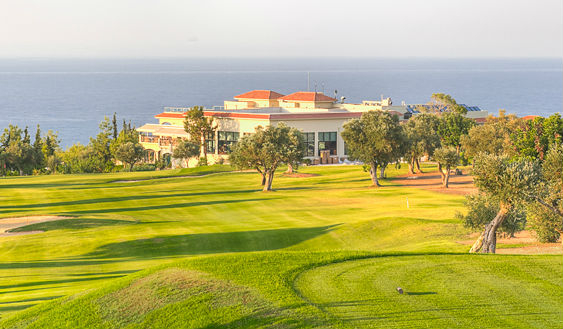 A clubhouse wih a view at Korineum Golf and Beach Resort, North Cyprus