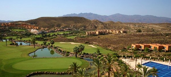 Overview of Valle del Este Golf course, Murcia, Spain