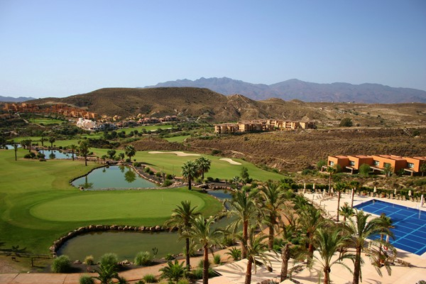 Overview of Valle del Este Golf course, Murcia, Spain