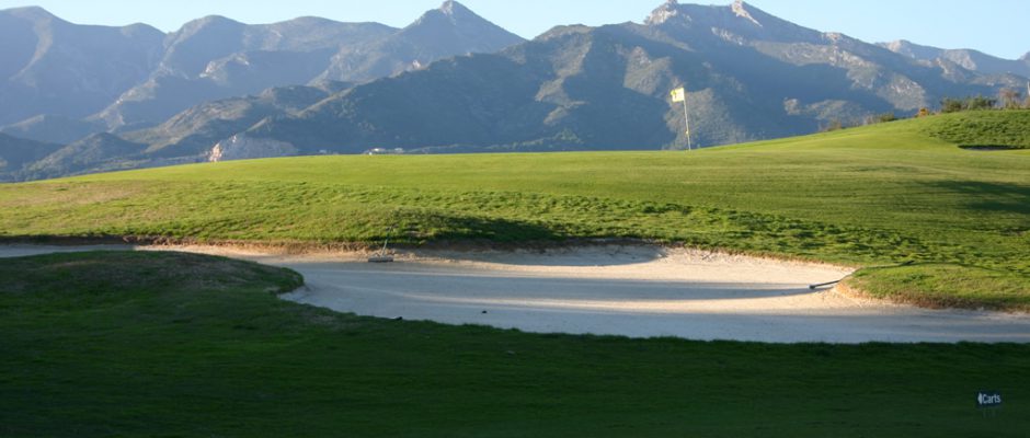 The 11th hole at Santa Clara golf club, Costa del Sol, Spain