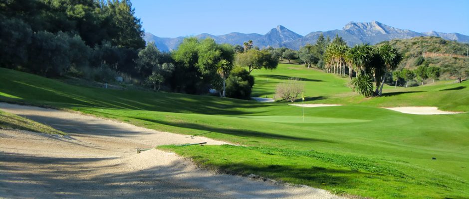 The 10th hole at Santa Clara Golf Course, Costa del Sol, Spain