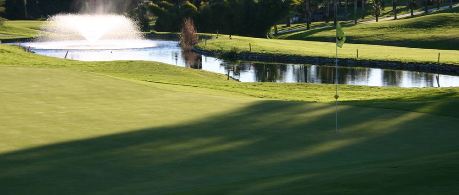 The 13th hole at Santa Clara Golf Club, Costa del Sol, Spain