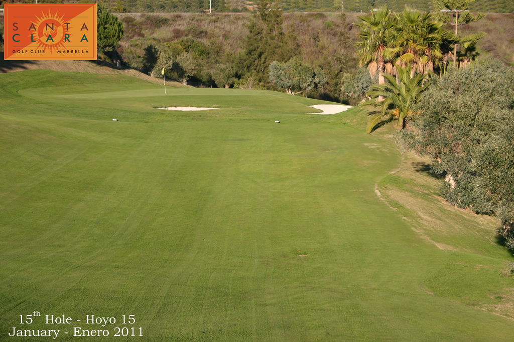 The 15th hole at Santa Clara Golf Club, Costa del Sol, Spain