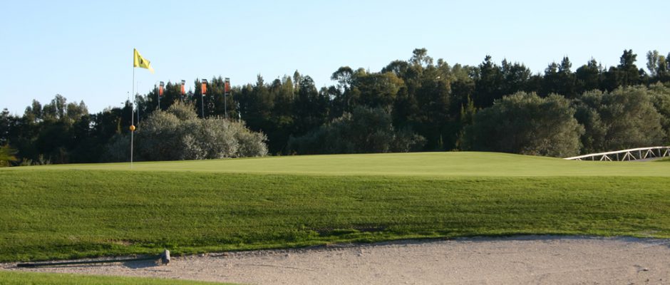 The 17th hole at Santa Clara Golf Club, Costa del Sol, Spain