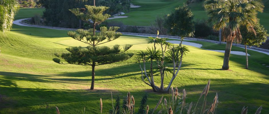 The fourth hole at Santa Clara Golf Club, Costa del Sol, Spain