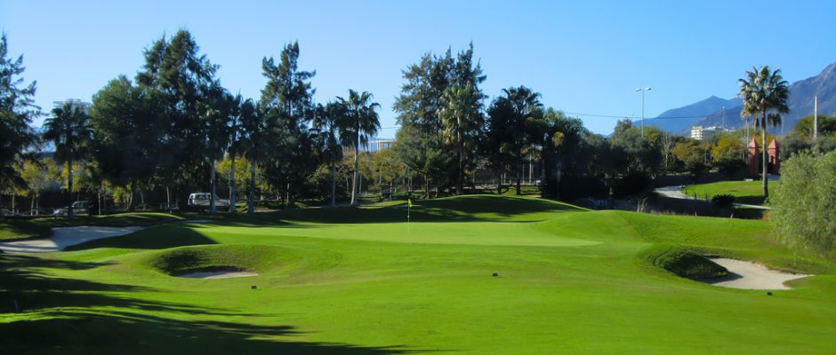 The 12th hole at Santa Clara Golf Club, Costa del Sol, Spain