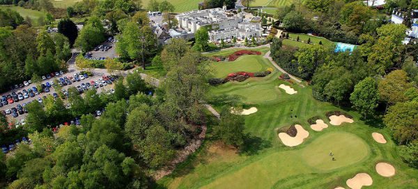 Aerial view at Wentworth Club East Golf Course, Surrey, England. Golf Planet Holidays