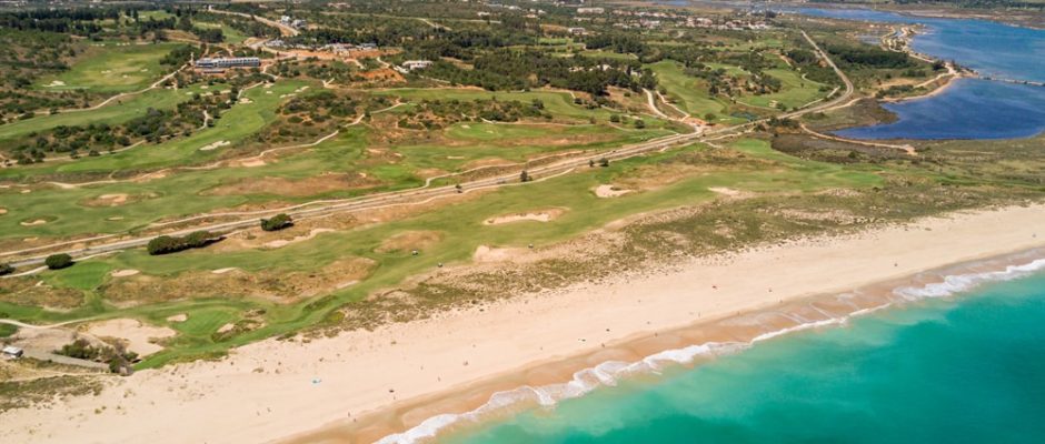Palmares Beach House Hotel and golf course from the skies