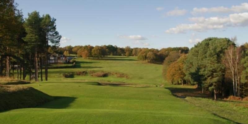 On the tee at Royal Ashdown Forest Golf Club Golf Course, Sussex, England. Golf Planet Holidays