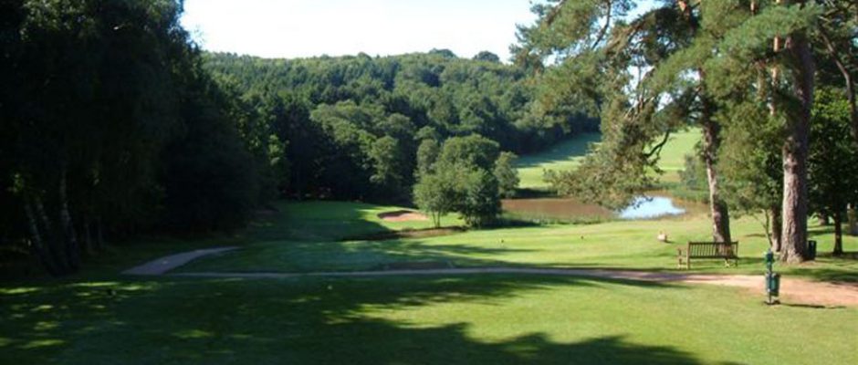 On the tee at Rolls of Monmouth Golf Course, Wales. Golf Planet Holidays