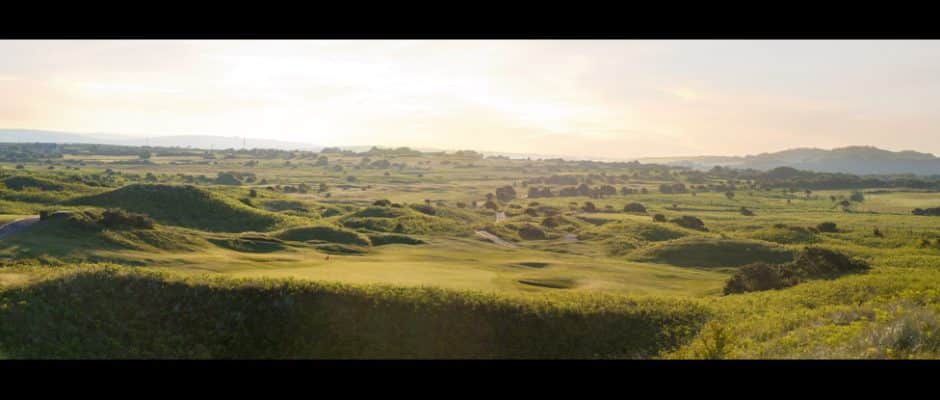 Impressive landscape at Pyle and Kenfig Golf club Golf Course, Bridgend, Wales. Golf Planet Holidays
