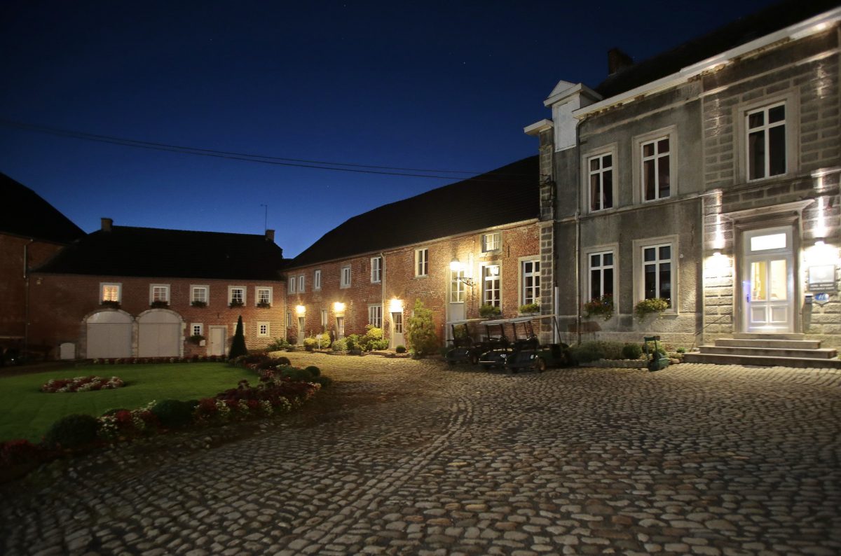 The clubhouse and rooms at Pierpont Golf Club, near Waterloo, Belgium