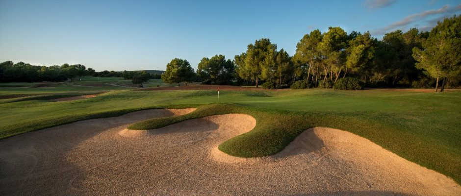 Be pleased to make it to the green on T Golf and Country Club course, Palma, Mallorca