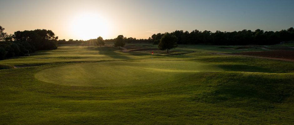 Sunset over T Golf and Country Club, Palma, Mallorca