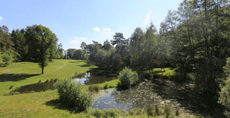 Over the water at Royal Golf Club du Hainaut, near Waterloo, Belgium