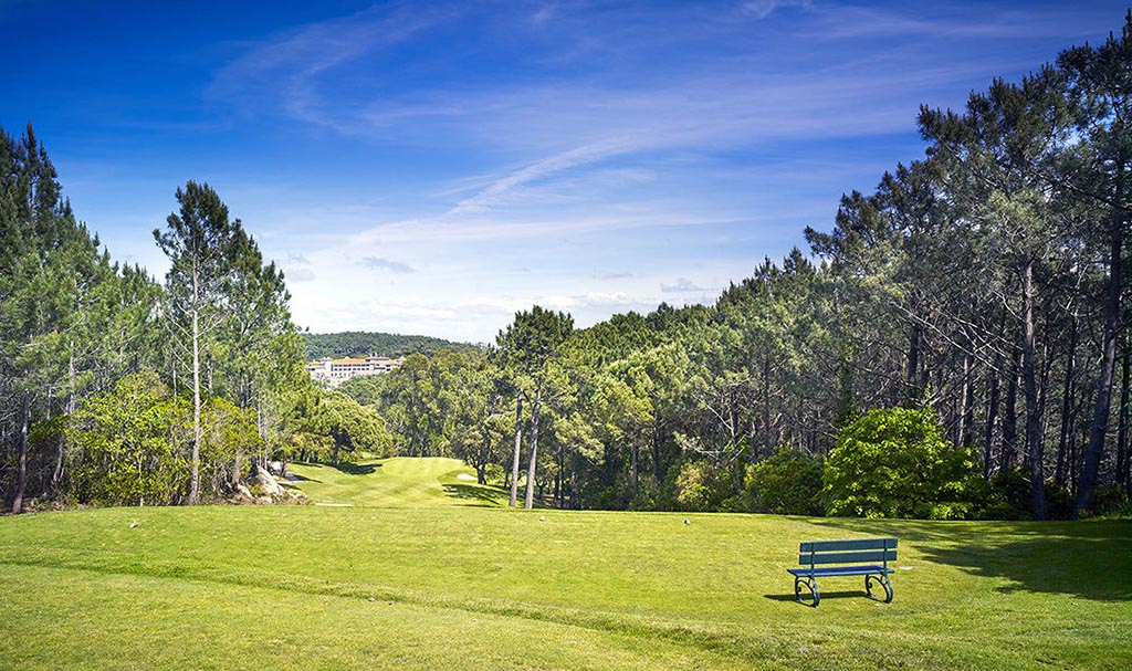 Take a moment to enjoy the view at Penha Longa Golf Club, near Lisbon, Portugal