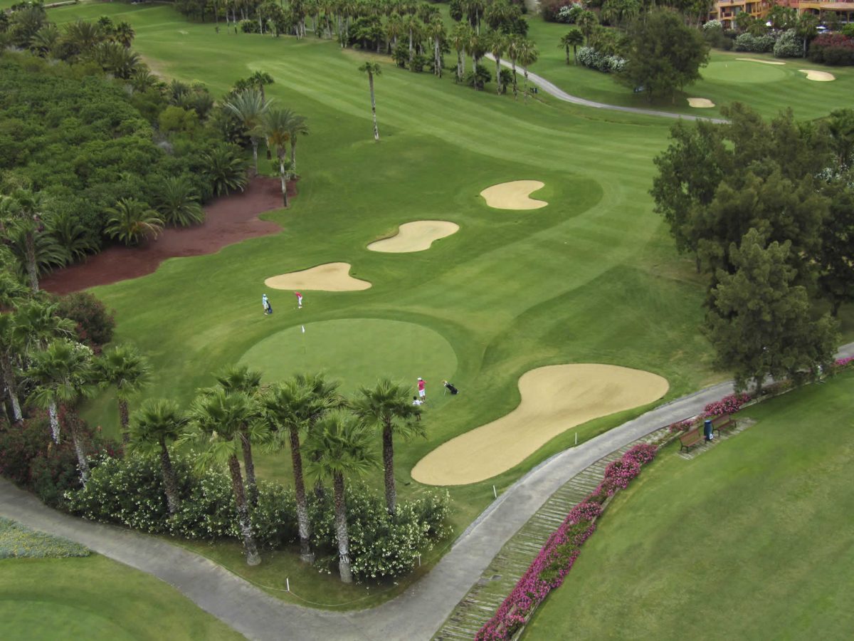 The ninth hole at Las Americas Golf Course, Tenerife