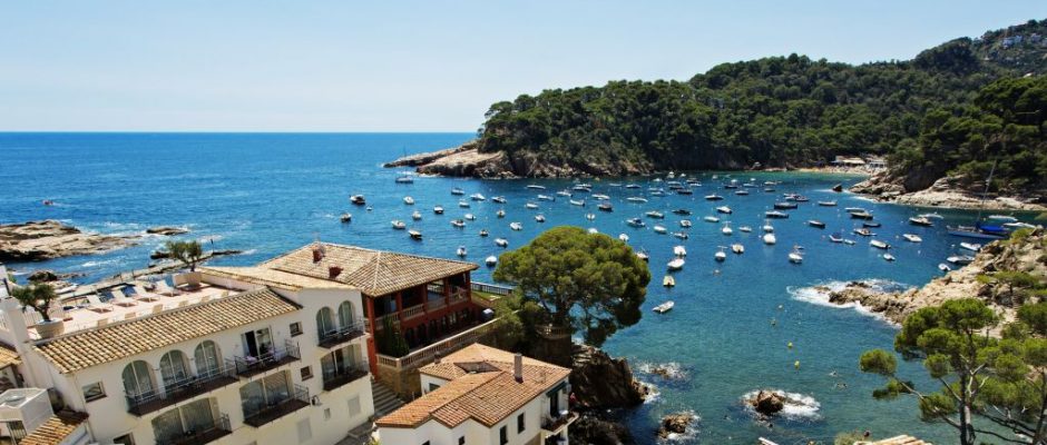 The marina at Aigua Blava hotel, Costa Brava, Spain