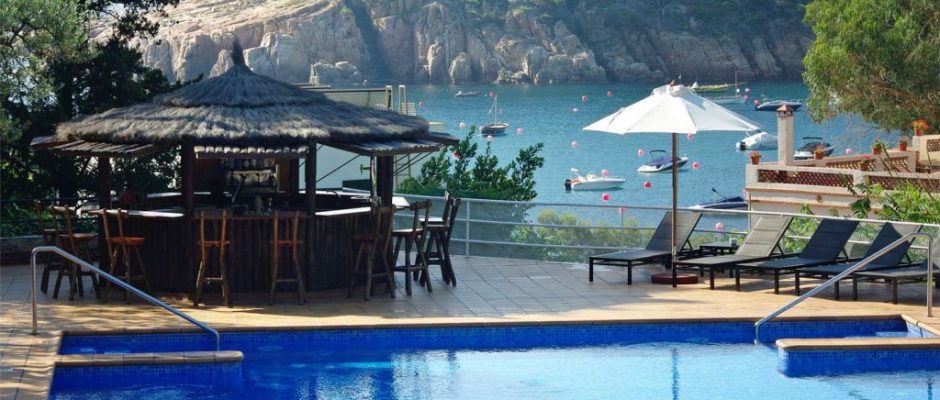 The pool at Aigua Blava Hotel, Costa Brava, Spain