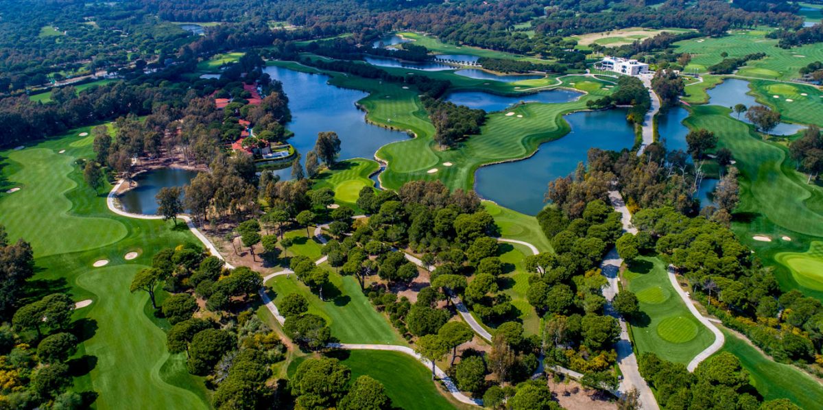 Overview of the Sultan and Pasha courses at Antalya Golf Club, Belek, Turkey