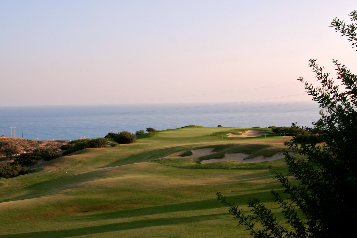 The eighth hole at PGA National Cyprus, Aphrodite Hills, Cyprus