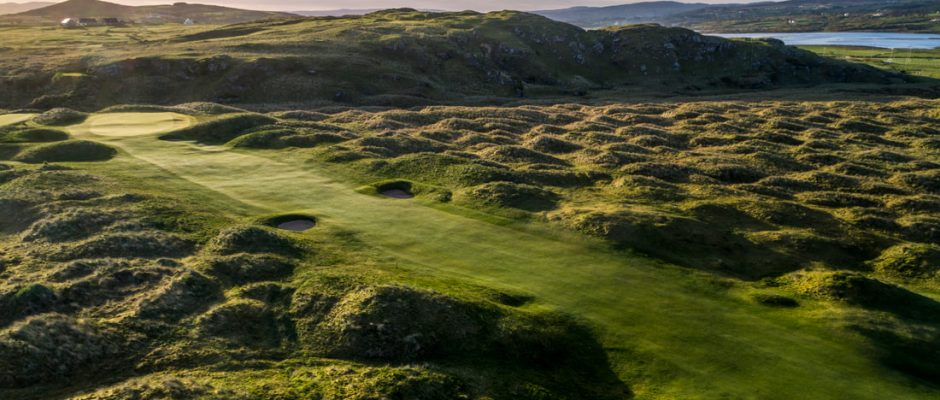 The fourth hole at Ballyliffin Golf Club, Northern Ireland