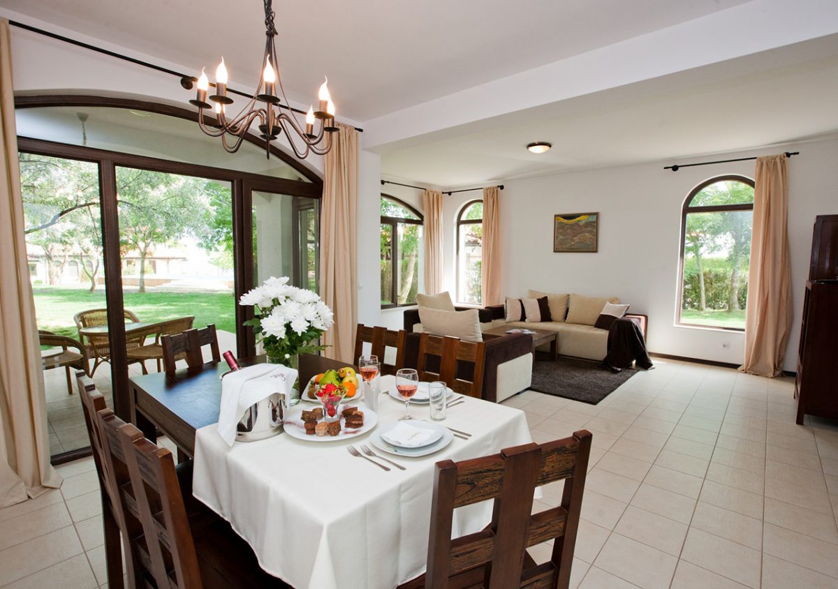 Your lounge and dining area at BlackSeaRama Golf Resort, Cape Kaliakra, Bulgaria