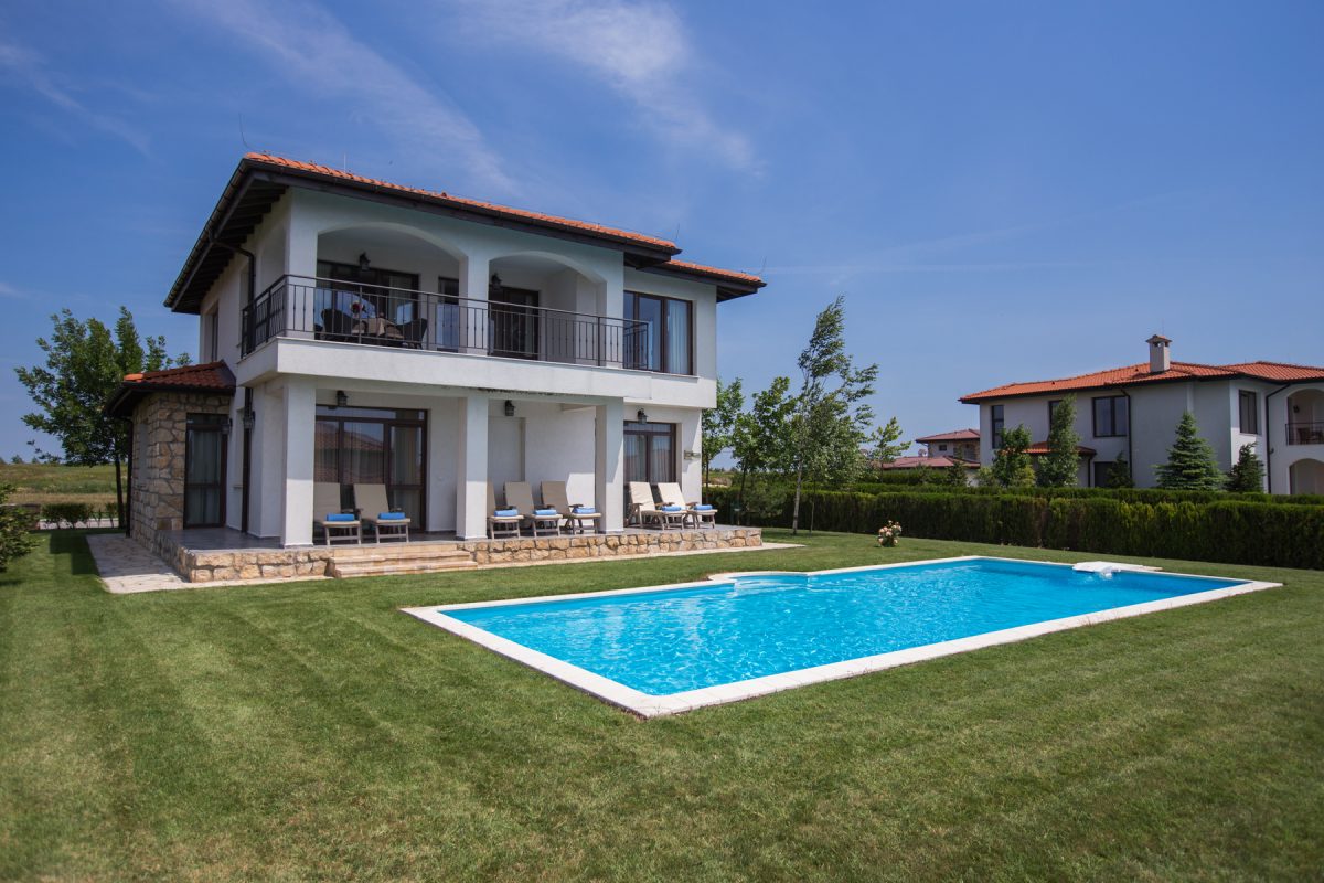Villa with private swimming pool at BlackSeaRama golf resort, Cape Kaliakra, Bulgaria