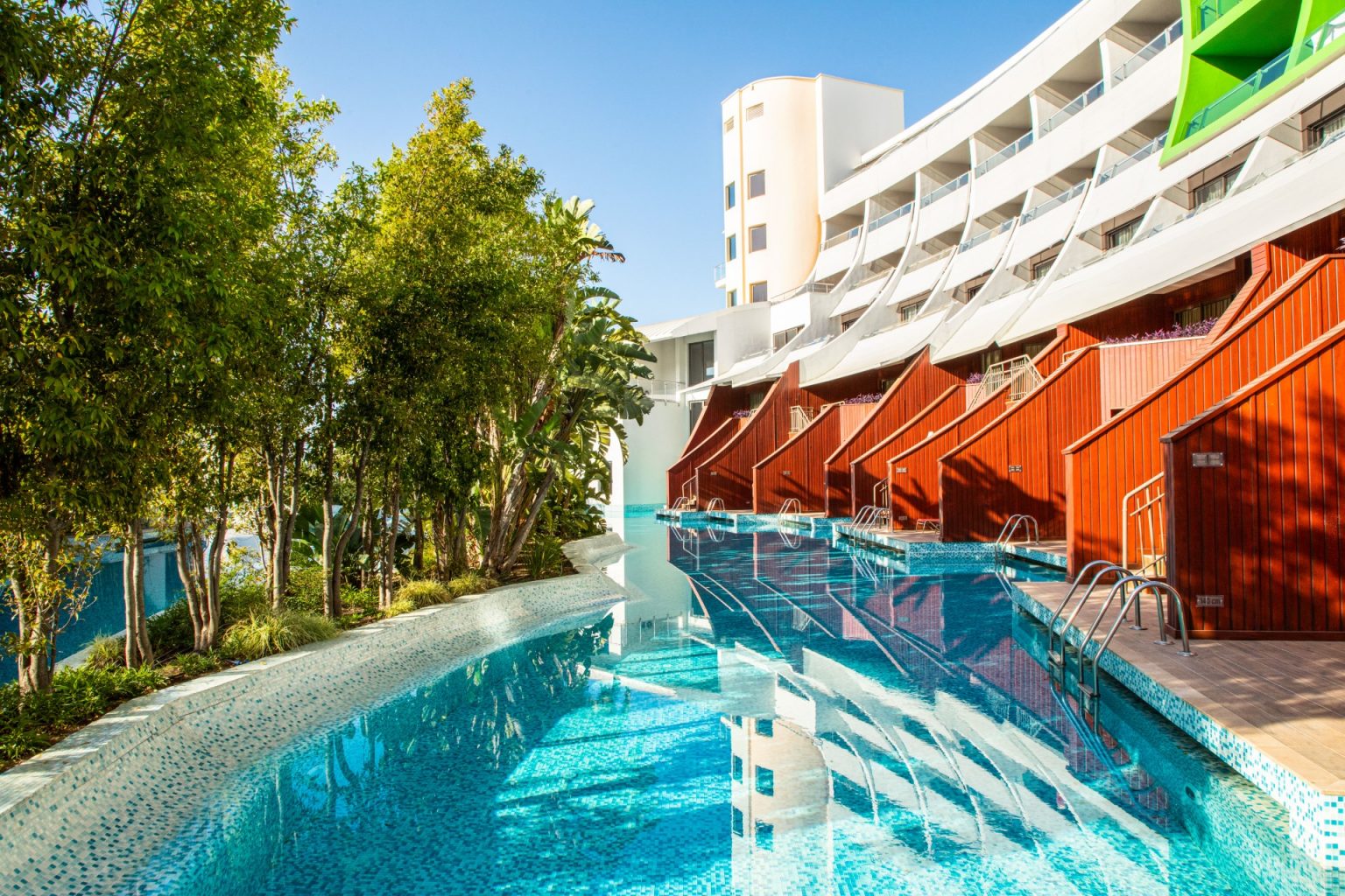 Direct access to the family pools at Cornelia Diamond Golf Resort, Belek, Turkey
