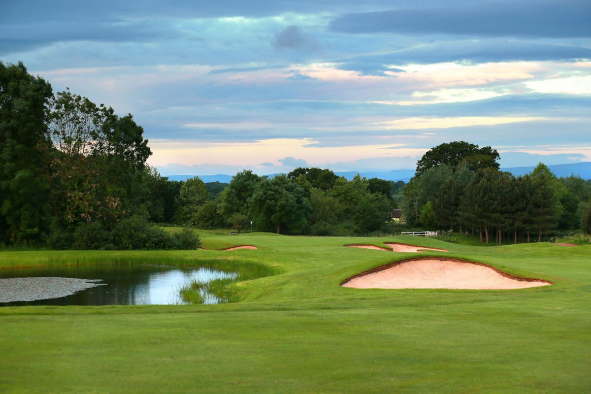The third hole at Carden Park Hotel, Cheshire, England
