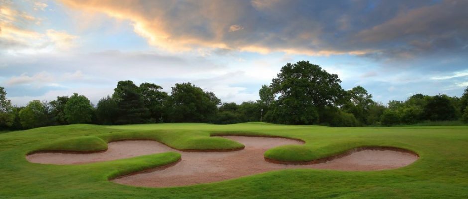 The eighth hole at Carden Park Hotel, Cheshire, England