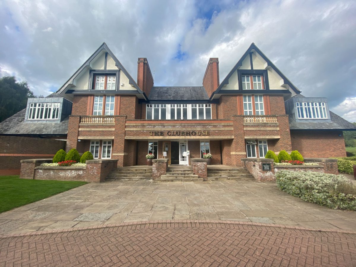The clubhouse at Carden Park Hotel, Cheshire, England