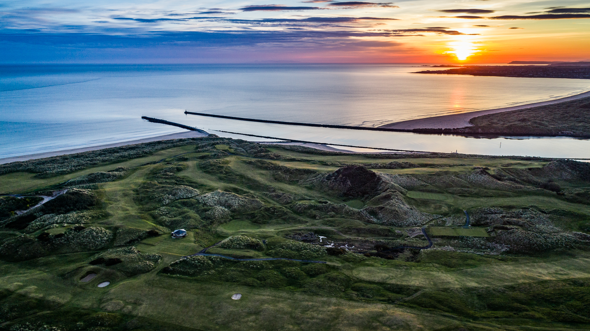 The rugged landscape of Castlerock Golf Club, County Londonderry
