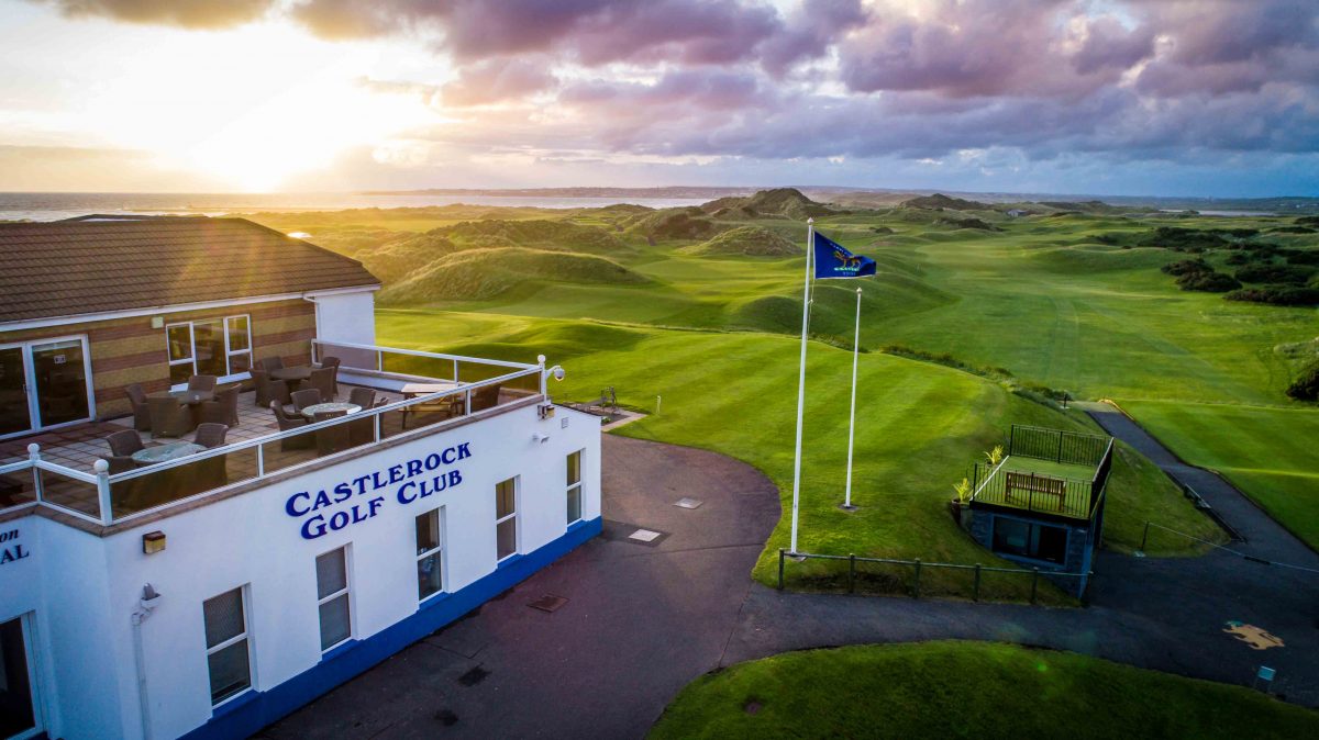 The clubhouse at Castlerock Golf Club, County Londonderry