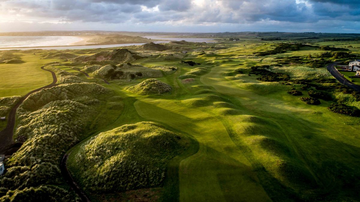 The fourth hole at Castlerock Golf Club, County Londonderry