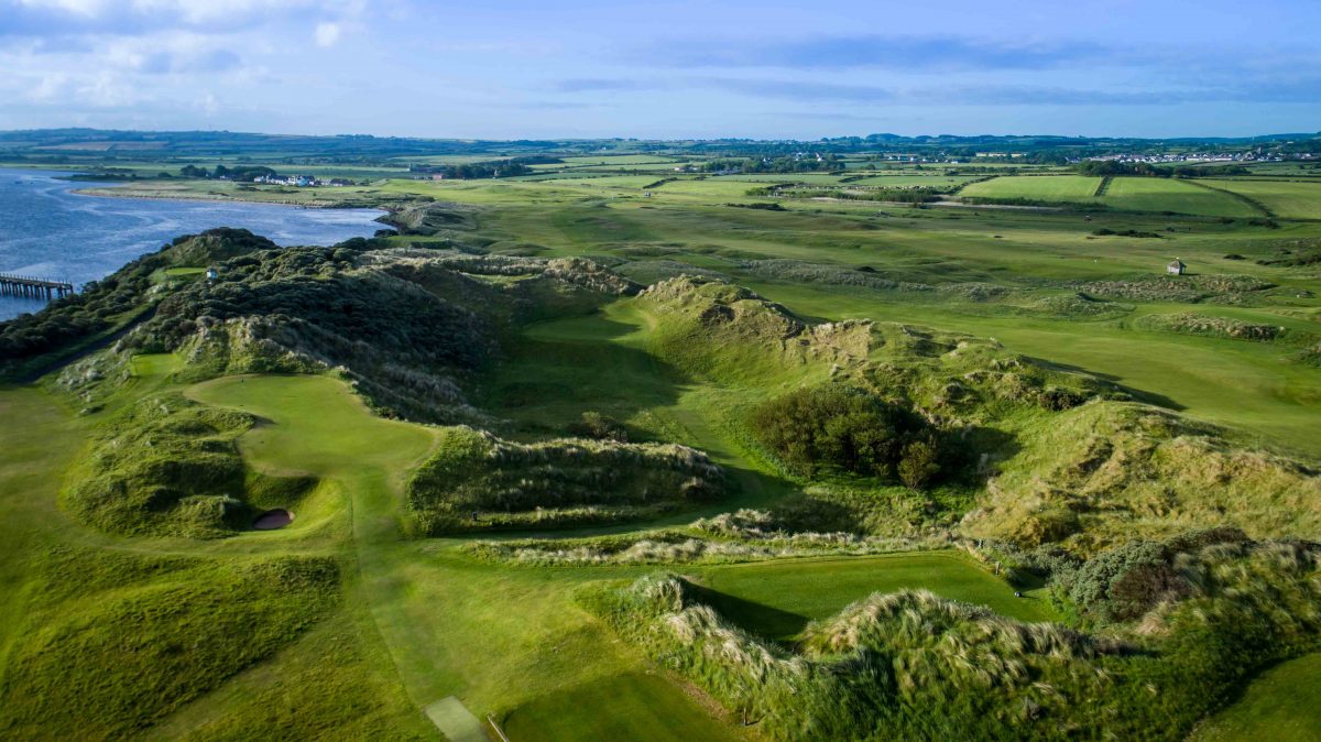 Bird's eye view of Castlerock Golf Club, County Londonderry