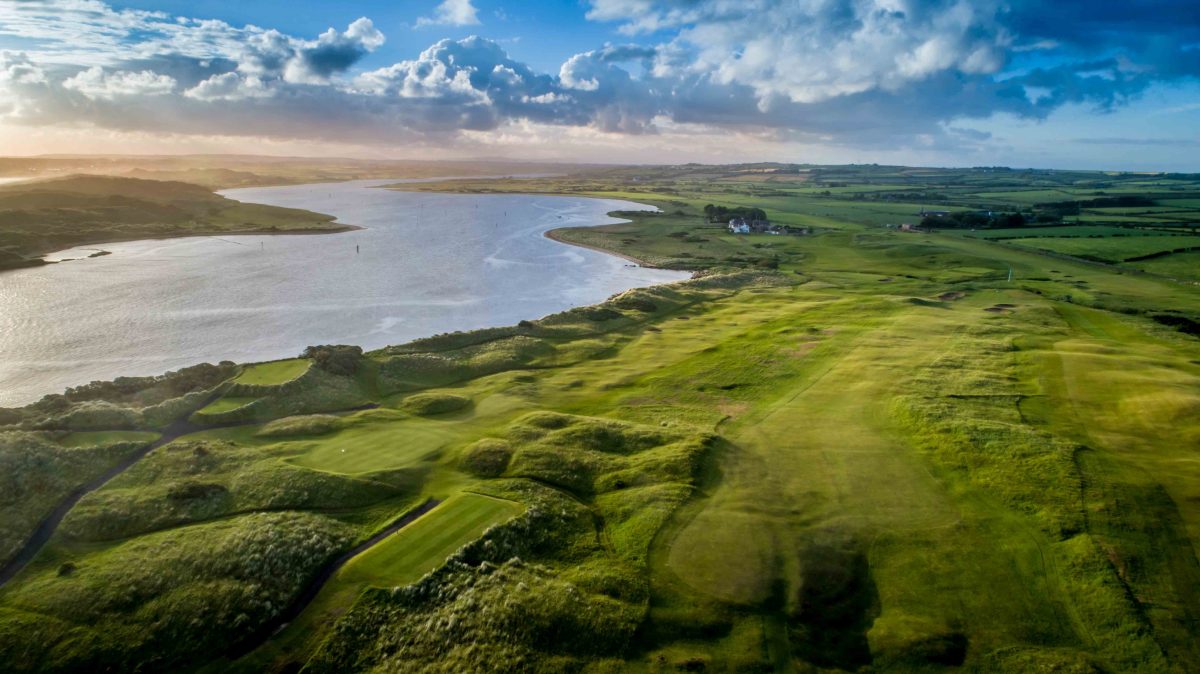 Aerial view of Castlerock Golf Club, County Londonderry