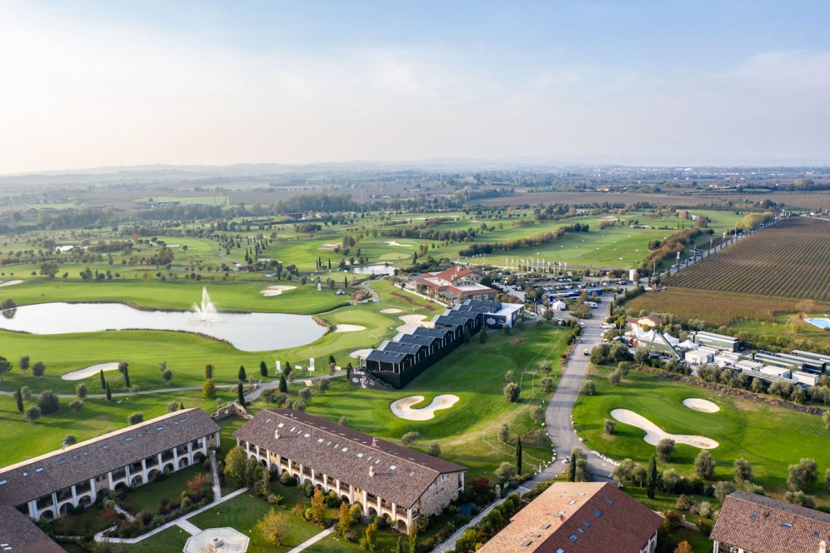 Panorama of Chervo Golf Spa and Resort, Pozzolengo, Italy