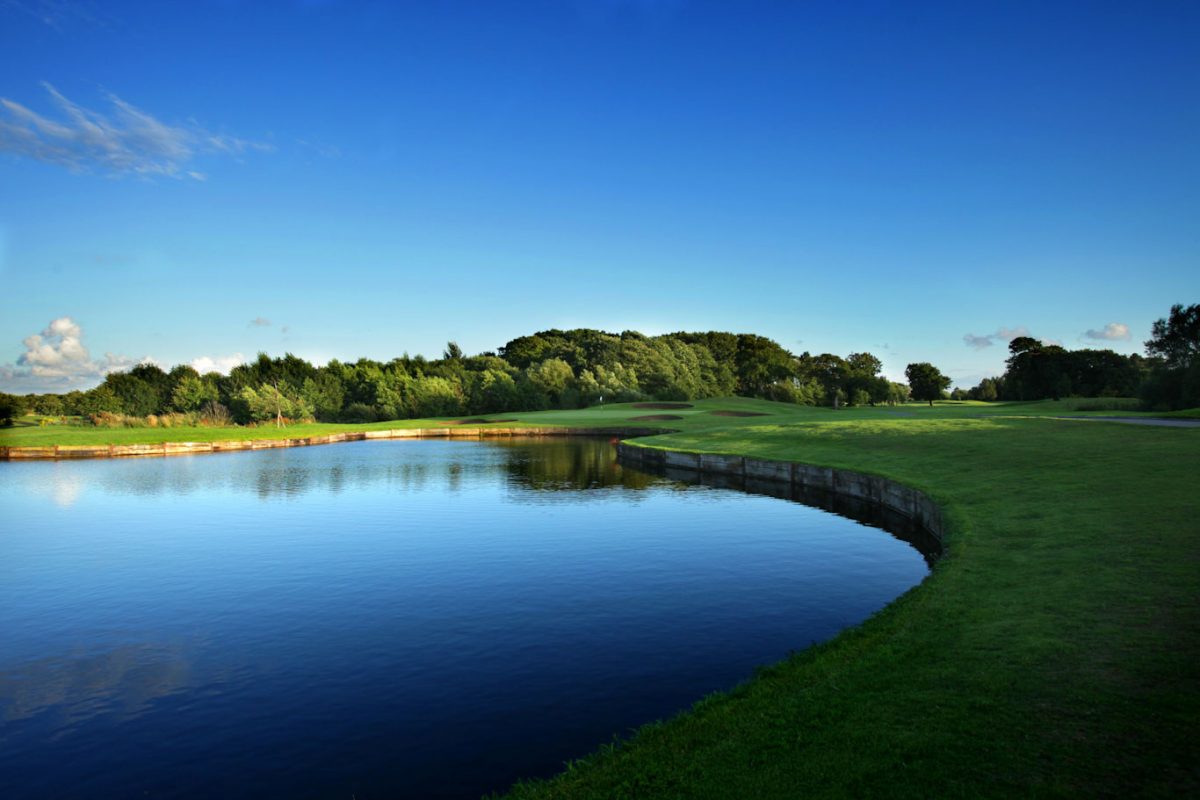 The 16th hole at Formby Hall Golf Resort and Spa Hotel, England
