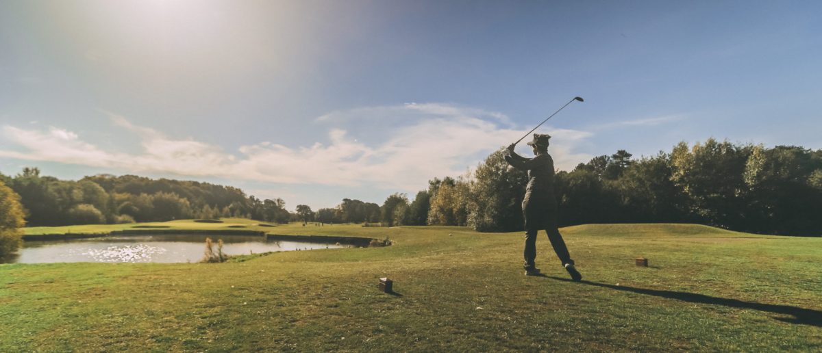On the tee at Formby Hall Golf Resort and Spa Hotel, England