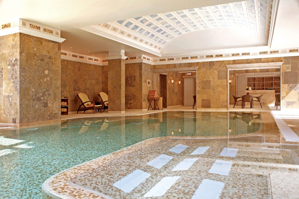 The beautiful spa at Grande Real Villa Italia Hotel, Cascais, Portugal