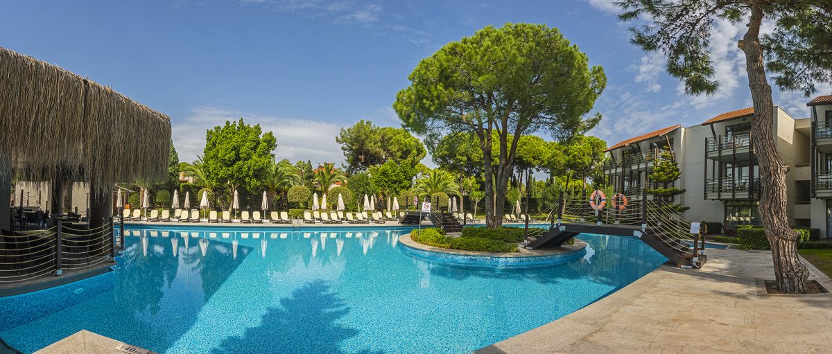 Pool view rooms at Gloria Golf Resort, Belek, Turkey