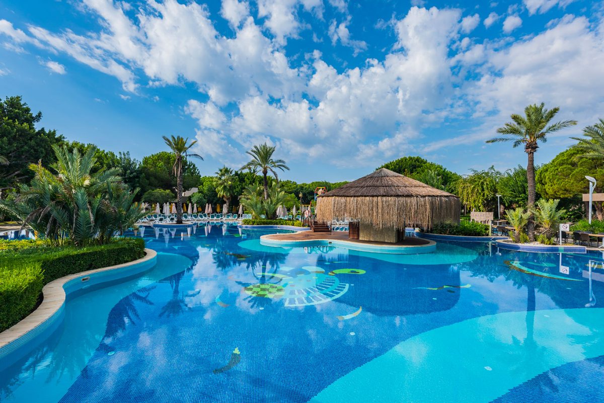Outdoor pool at Gloria Golf Resort, Belek, Turkey